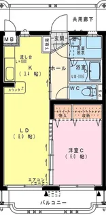 Harmony西高松【2階】の間取り