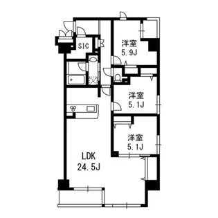 サンジェームス【3階】の間取り