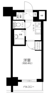 ガラ グランディ日本橋【4階】の間取り