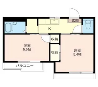 パークサイド【2階】の間取り