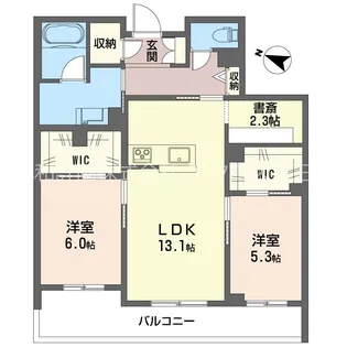 セントリビエ南平【3階】の間取り
