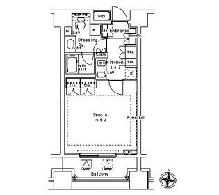 パークアクシス御茶ノ水ステージ【1階】の間取り