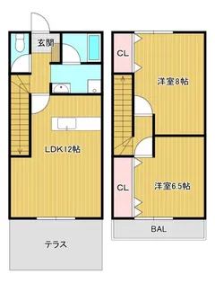 ミンサータウンD棟の間取り