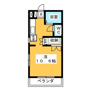 サニーハイツあん B【1階】の間取り