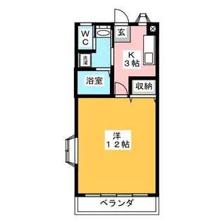 コーポ南木7【1階】の間取り