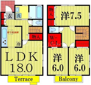 マリーコートBの間取り