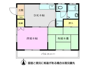 ウッディハイツ【2階】の間取り