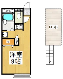 レオパレスジュロミラ【1階】の間取り