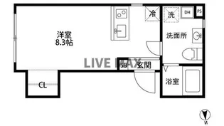 フェルヴォーレ住吉【1階】の間取り