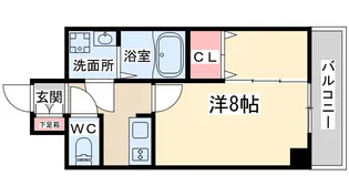 ファイブコート梅田【5階】の間取り