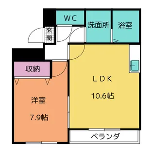 グレイスナルミ【3階】の間取り