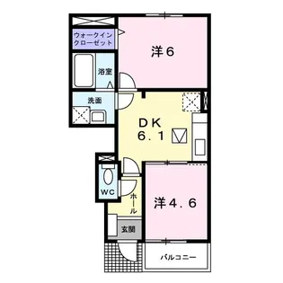 ファミール ハウスII B【1階】の間取り