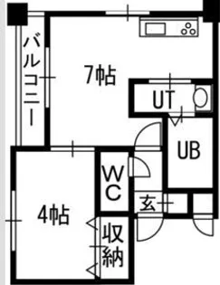 クラッセ北大通りII【7階】の間取り