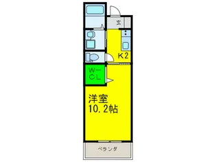 エンゼル・サチ岸和田【2階】の間取り
