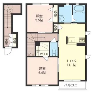 メゾン・ソルトワ【2階】の間取り