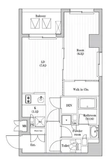 文京本駒込レジデンス【5階】の間取り