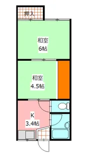 フレシールヴィラC【2階】の間取り