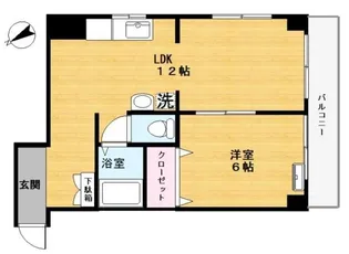 ドエルミヤガワ【3階】の間取り