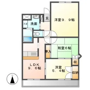 リバティコート【1階】の間取り