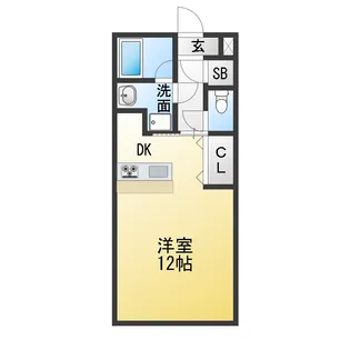 ケ・ベルグ【4階】の間取り