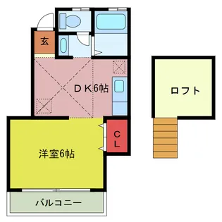 リバティ坂戸【2階】の間取り