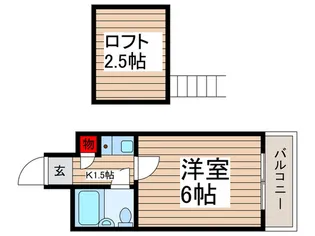 ジュネパレス松戸第47【2階】の間取り