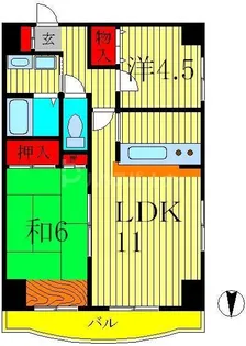サンモール柏【4階】の間取り