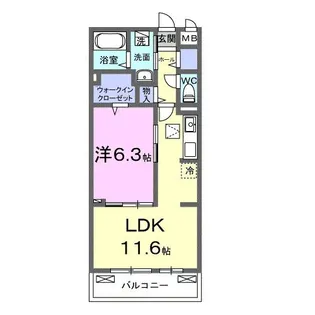 グランツ ヴァルト【2階】の間取り