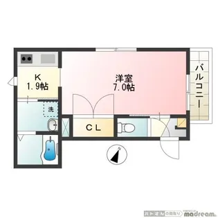 サニーヒルズ【2階】の間取り