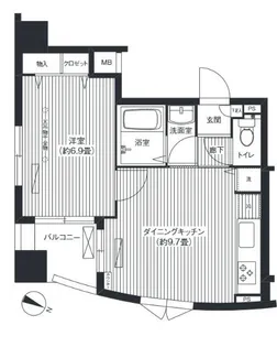 コート・フェリシア【6階】の間取り