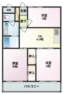 フォンターナS【2階】の間取り