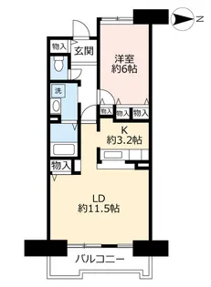 URさざなみプラザ第7【2階】の間取り