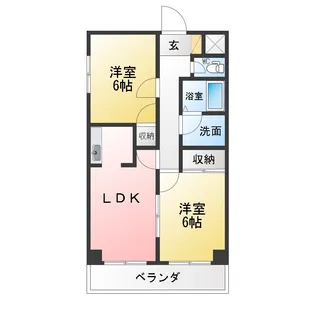 コートスクエアBLD【4階】の間取り