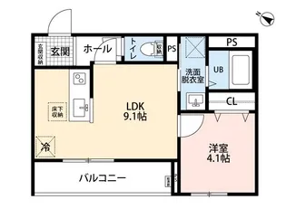リーブルファイン西浦和II【2階】の間取り