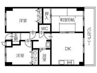 ハイム南風【4階】の間取り