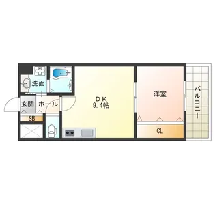 メゾンシャクティー【7階】の間取り