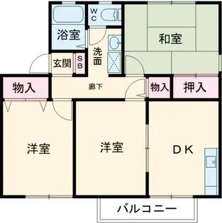 ソシアB【2階】の間取り