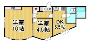 ホルム夙川【1階】の間取り