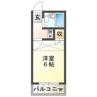 ルーチェ九の城【2階】の間取り