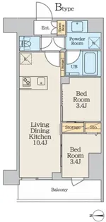 クレストコート本所吾妻橋North【5階】の間取り