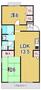 アネックスハマノA【1階】の間取り