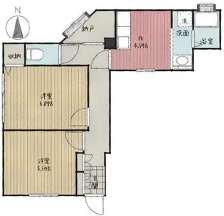 コーポ東柳ケ瀬【1階】の間取り