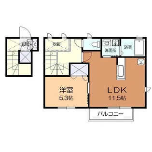 コージーコートA【2階】の間取り