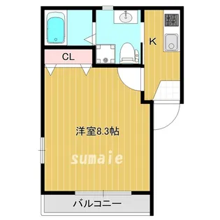 パインヒル15【3階】の間取り