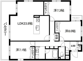 エスペランサ山手【1階】の間取り