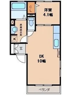 福島県郡山市咲田2【アパート】の間取り