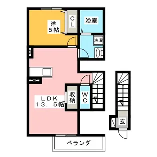 アヴァンス・イワコー【2階】の間取り