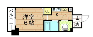 エステムコート梅田リトリーヴ【10階】の間取り