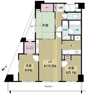 ナイスステージたまプラーザA館【4階】の間取り
