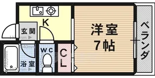 ハッピーハイツB棟【2階】の間取り